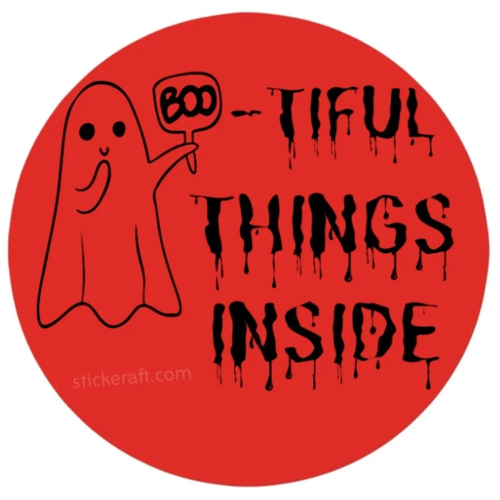 Bootiful Things Inside Stickers, Envelope Seals, Labels,13 colors to choose from